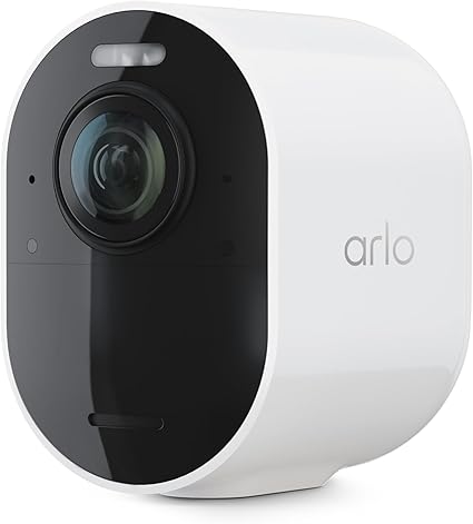 Arlo Ultra 2 Spotlight Camera offering 4K HDR video and 180-degree ultra-wide viewing angle for outdoor security.