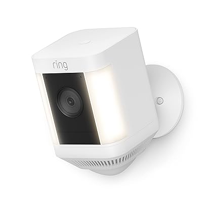 Ring Spotlight Cam Plus Outdoor Security Camera with 1080p HD Video and Motion-Activated Spotlights