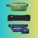 Stylish women’s belt bags and fanny packs in various colors and designs.