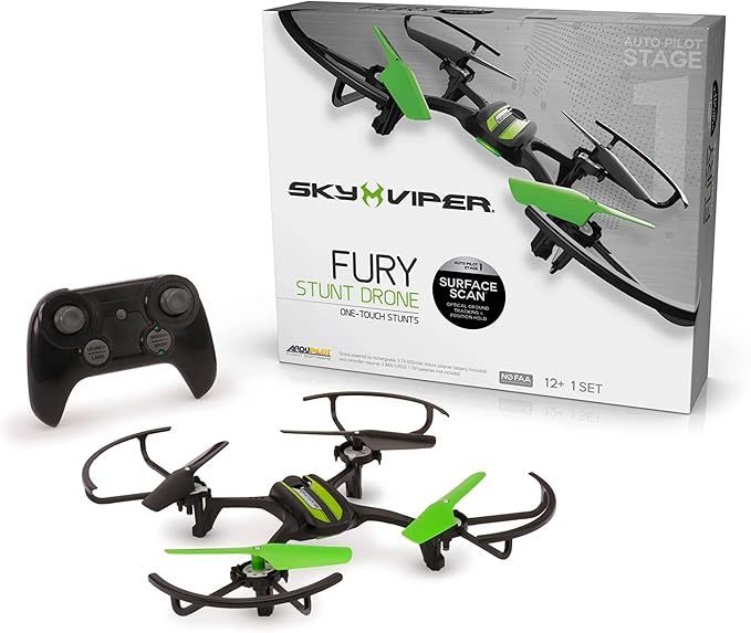Sky Viper Fury Stunt Drone in flight performing aerial stunts