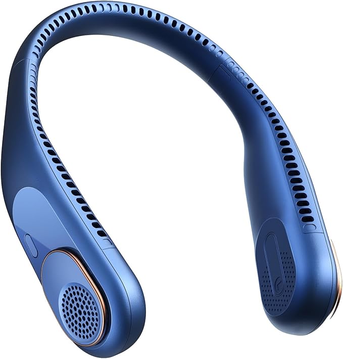 The Sweetfull neck air conditioner with a relaxed expression