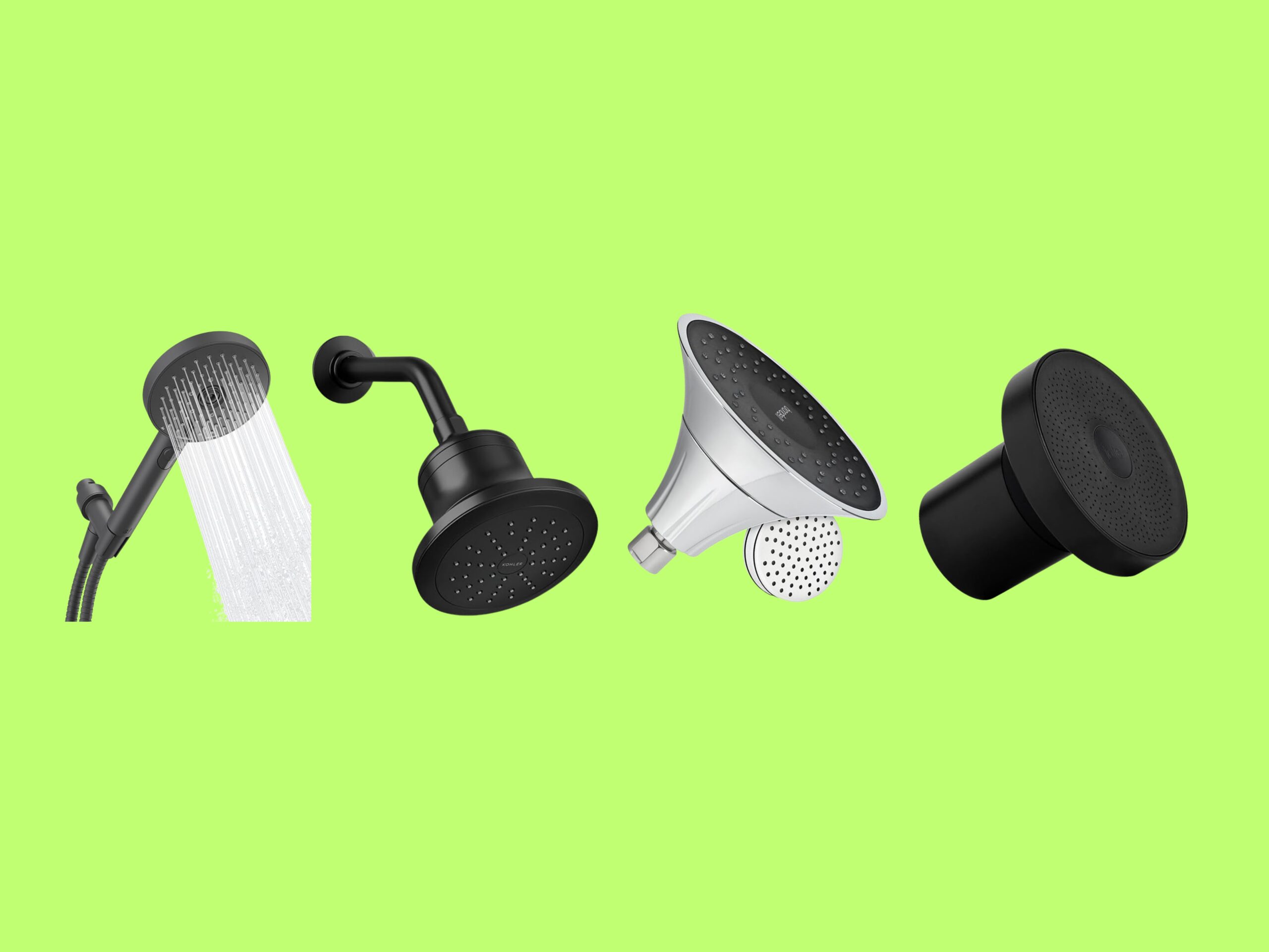A close-up image of a shower head filter